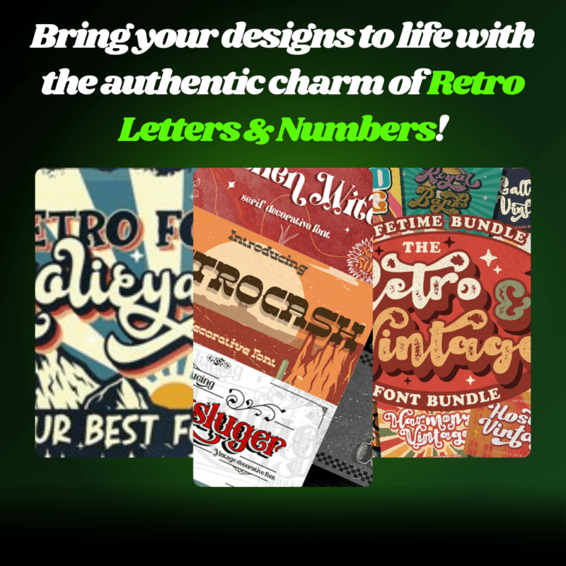 Unleash the Power of Nostalgia with Retro Letters & Numbers