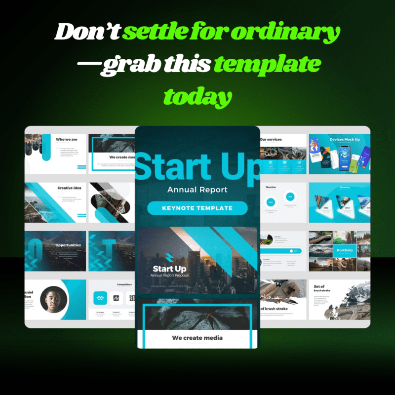 Start Up Annual Report – Animation Proposal Template