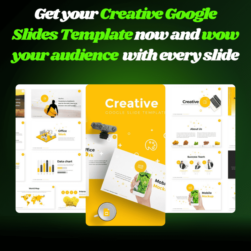 Take Your Presentations to the Next Level with Our Creative Google Slides Template
